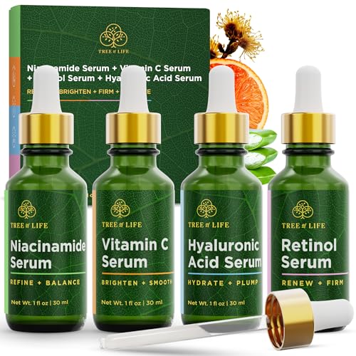 Tree of Life Face Serum Skin Care, Facial Serum and Men, Set of 4 - Tree of Life Official Product View 1