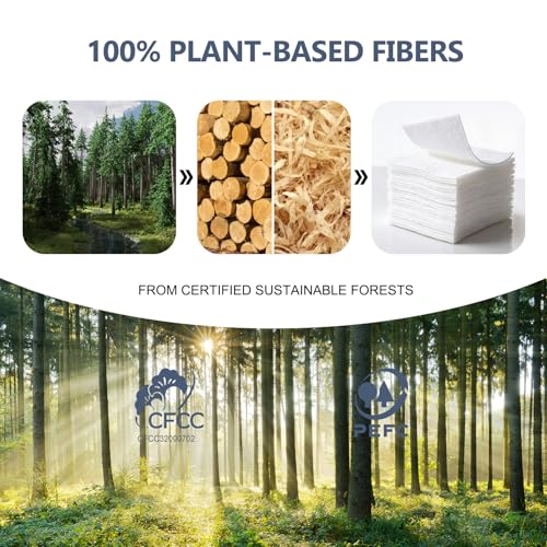 Premium Disposable Face Towels, 10"x12" XL, 90gsm Ultra-Thick - Product Imagery