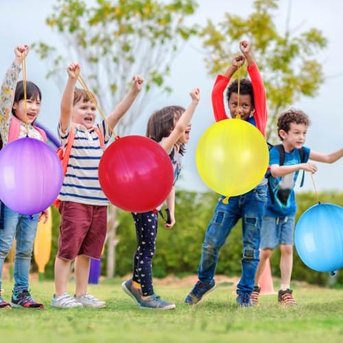 LEEZZIZZ 30Pcs Punch Balloons, Thickened Neon Punching Balloon - Product Imagery