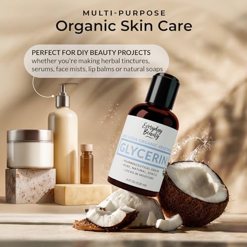 100% Organic Glycerin - For Skin & Hair - Food Grade - USDA Ce... - Product Imagery