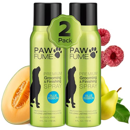PAWFUME Dog Perfume Spray for Grooming, Blue Ribbon, 2-Pack - Product Imagery