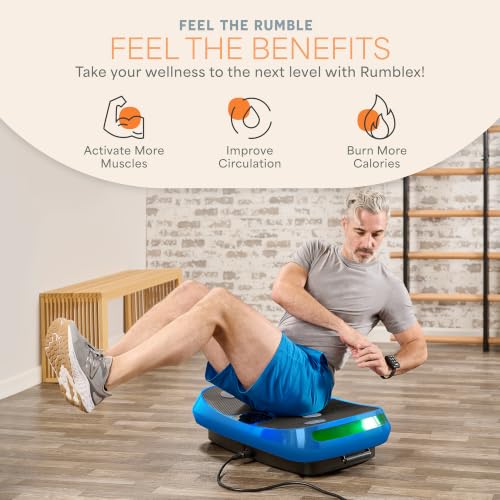 Lifepro Rumblex 4D Curved Vibration Plate Exercise Machine with - Product Imagery