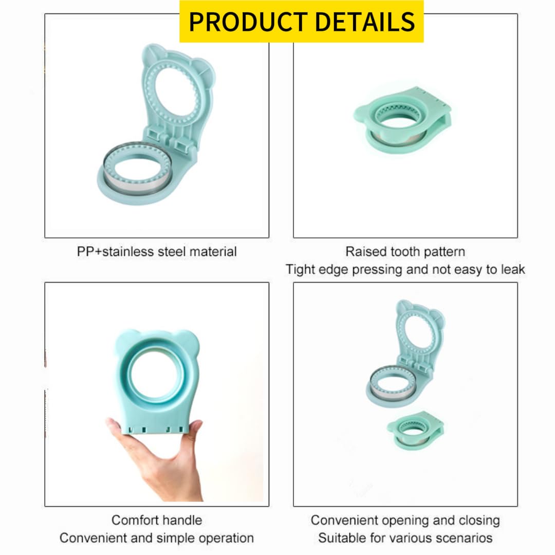 CHICHAUS Uncrustable Sandwich Maker, Sandwich Pocket Circle Shape by CHICHAUS - Angle View 6