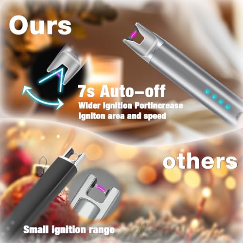 2 Pack Electric Candle Lighter USB Rechargeable Lighters - Product Imagery
