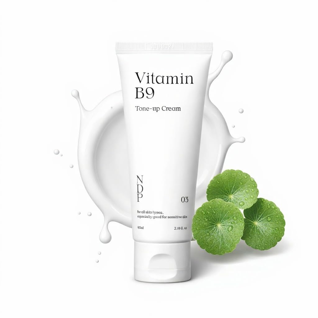 NDP Vitamin B9 Tone up Cream Silicone Free Face Primer for - NATURAL DERMA PROJECT Official Product Imagery - 2
