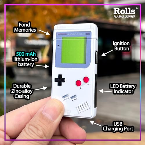 Rolls Electric Lighter - Cool Lighters - Retro Gamer Gifts for - Product Imagery