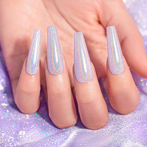 RARJSM Holographic Nail Polish Gorgeous Glossy Holographic Soak - Product Imagery