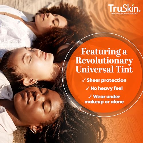 TruSkin SPF 30 Tinted Mineral Sunscreen Face Serum, Zinc Oxide, - Product Imagery