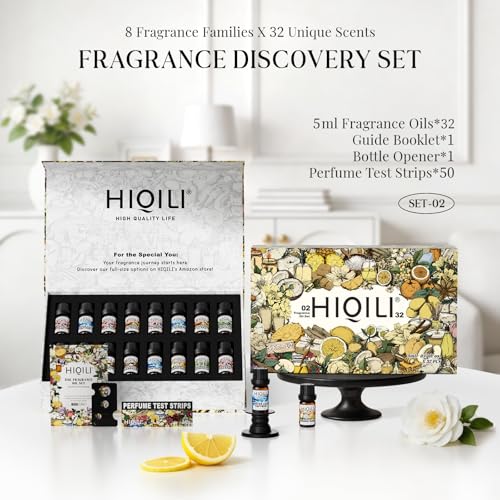 HIQILI Discovery Fragrance Oil Gift Set for Diffuser, Candle & - Product Imagery