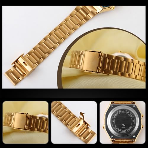 VIGOROSO Vintage Waterproof Digital Watches for Men Wrist - Product Imagery