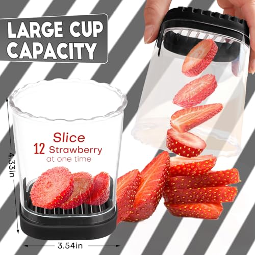 Creative Strawberry Slicer, Detachable Cutter with Push Plate - Product Imagery