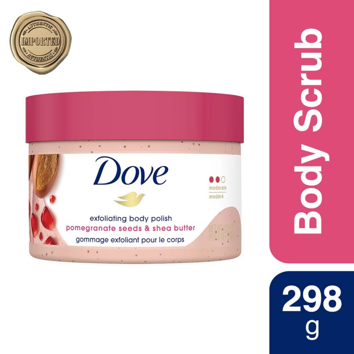 Elefair Tech Dove Scrub Pomegranate & Shea Butter For Silky, Soft Skin Body - Elefair Tech Official Product View 4