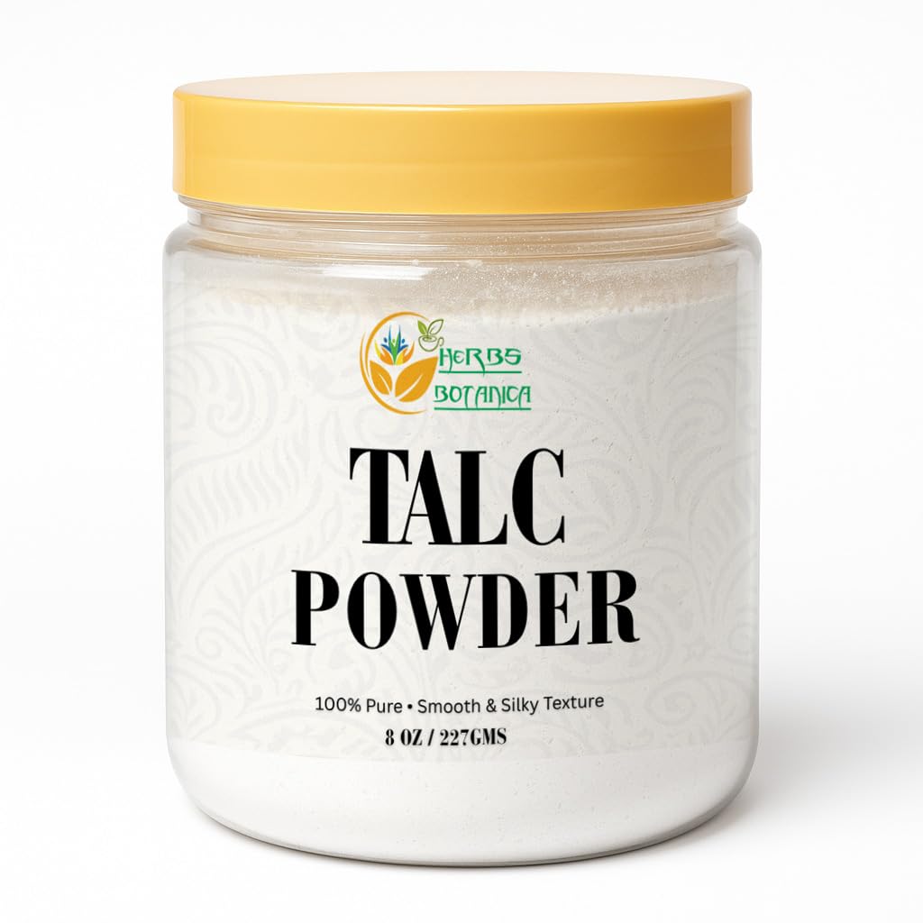 Herbs Botanica Talcum Powder Unscented 8 oz - Herbs Botanica Official Product Imagery - 1