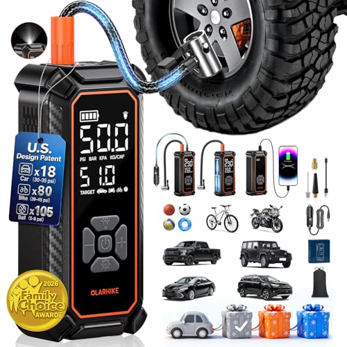 OlarHike Tire Inflator Portable Air Compressor,Dual - Product Imagery