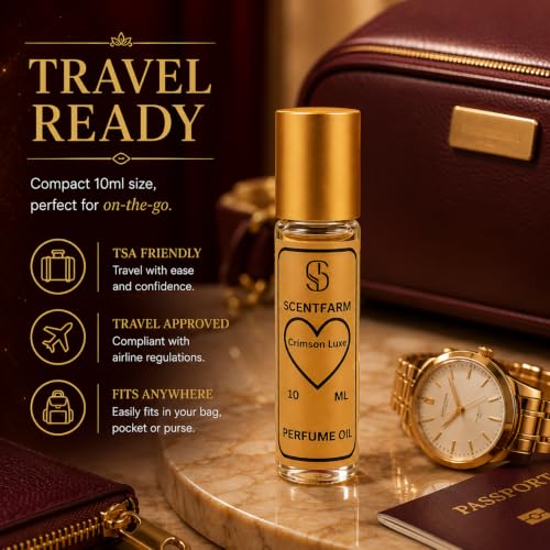 Crimson Luxe Perfume Oil Unisex Long-Lasting Concentrated - Product Imagery