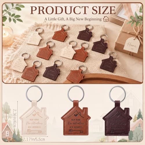 20 Pcs New Home Keychain Bulk Welcome Gifts - Product Imagery