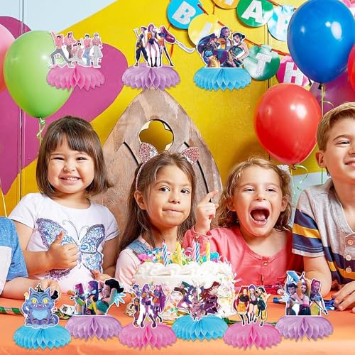 K Pop Demon Birthday Party Supplies , 9Pcs Honeycomb - Product Imagery