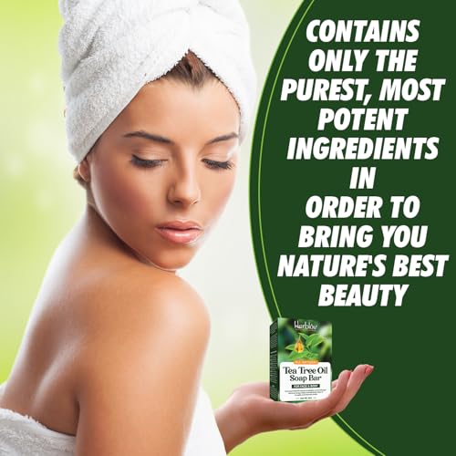 Tea Tree Oil Soap Bar for Face & Body, 4oz –All Natural Remedy - Product Imagery