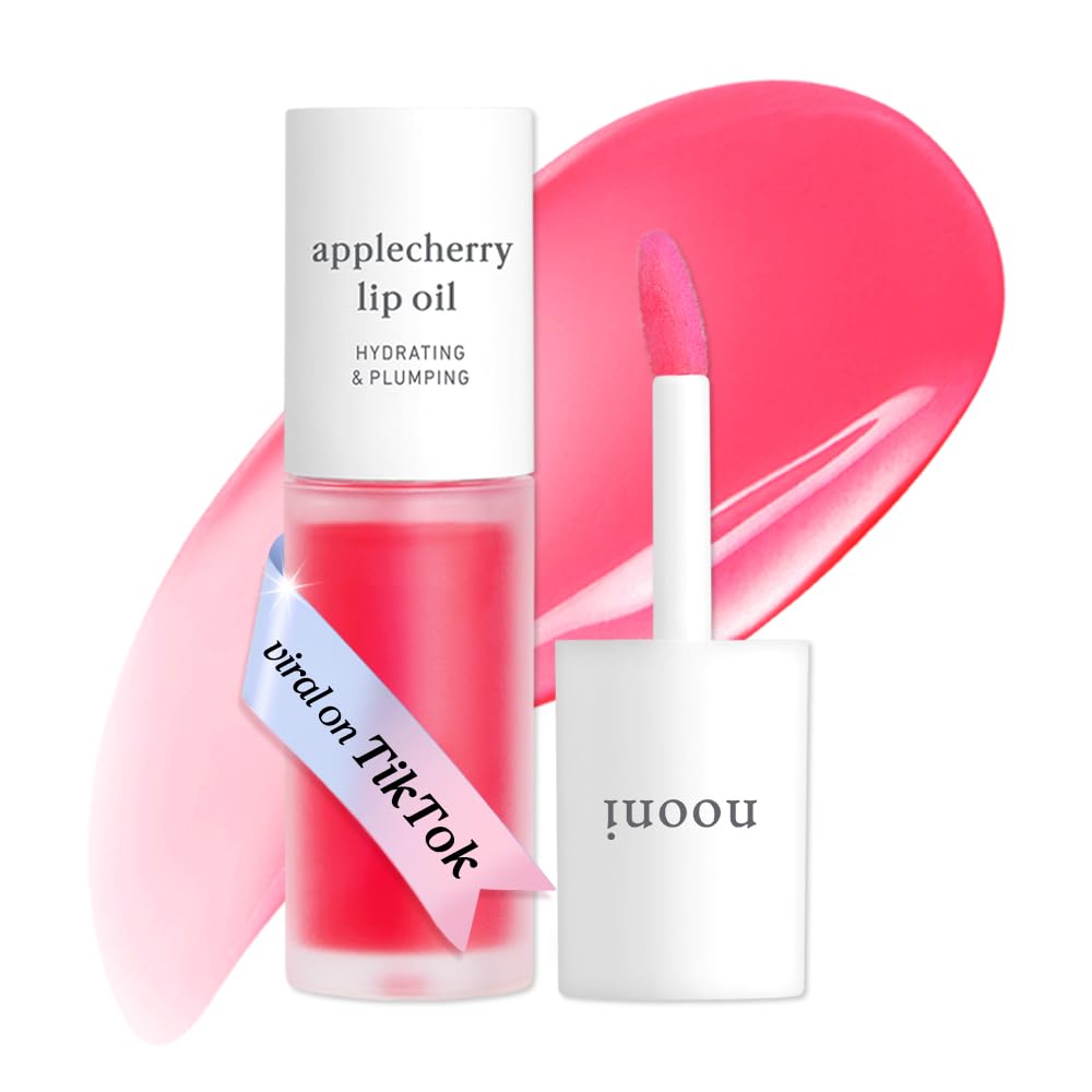 NOONI Korean Lip Oil - Applecherry - Plumping & Hydrating Tinted Lip G - View 2