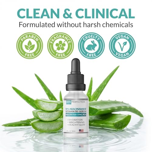 Niacinamide Serum for Face 10% with Zinc, Dark Spot & Pore, 1 oz - Product Imagery
