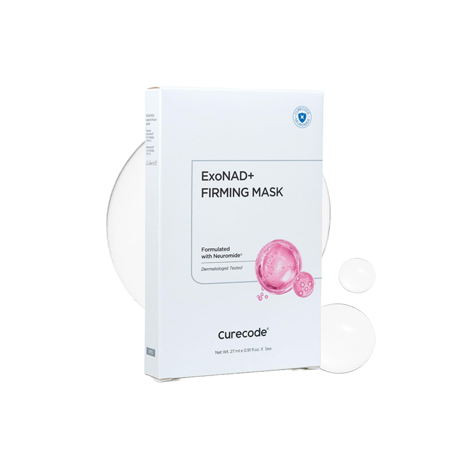 ExoNAD+ Firming Mask 27ml x 5EA, Visible Hydration &amp; - CURECODE