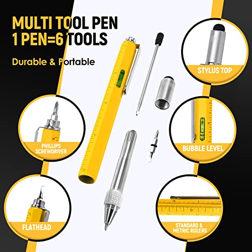 BIIB Gifts for Men 6 in 1 Multitool Pen, Anniversary Birthday - Product Imagery