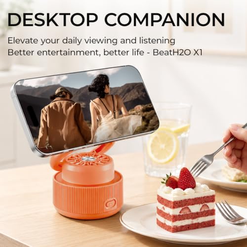 Magnetic Phone Stand with TWS Bluetooth Speaker, Tech Gifts for - Product Imagery