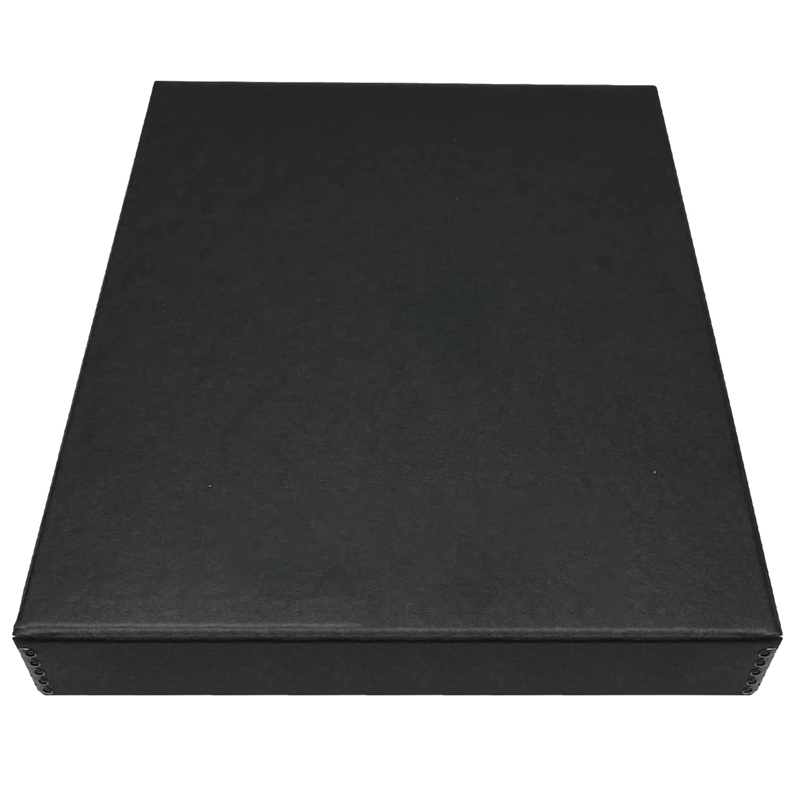 Black Golden State Art Clamshell archival storage box for 11x14 inch documents and artwork, sturdy and protective for long-term storage.