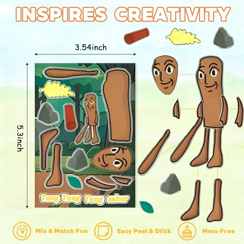 480 PCS Brainrot Themed Bundle – Brainrot Theme Decorations Set - Product Imagery