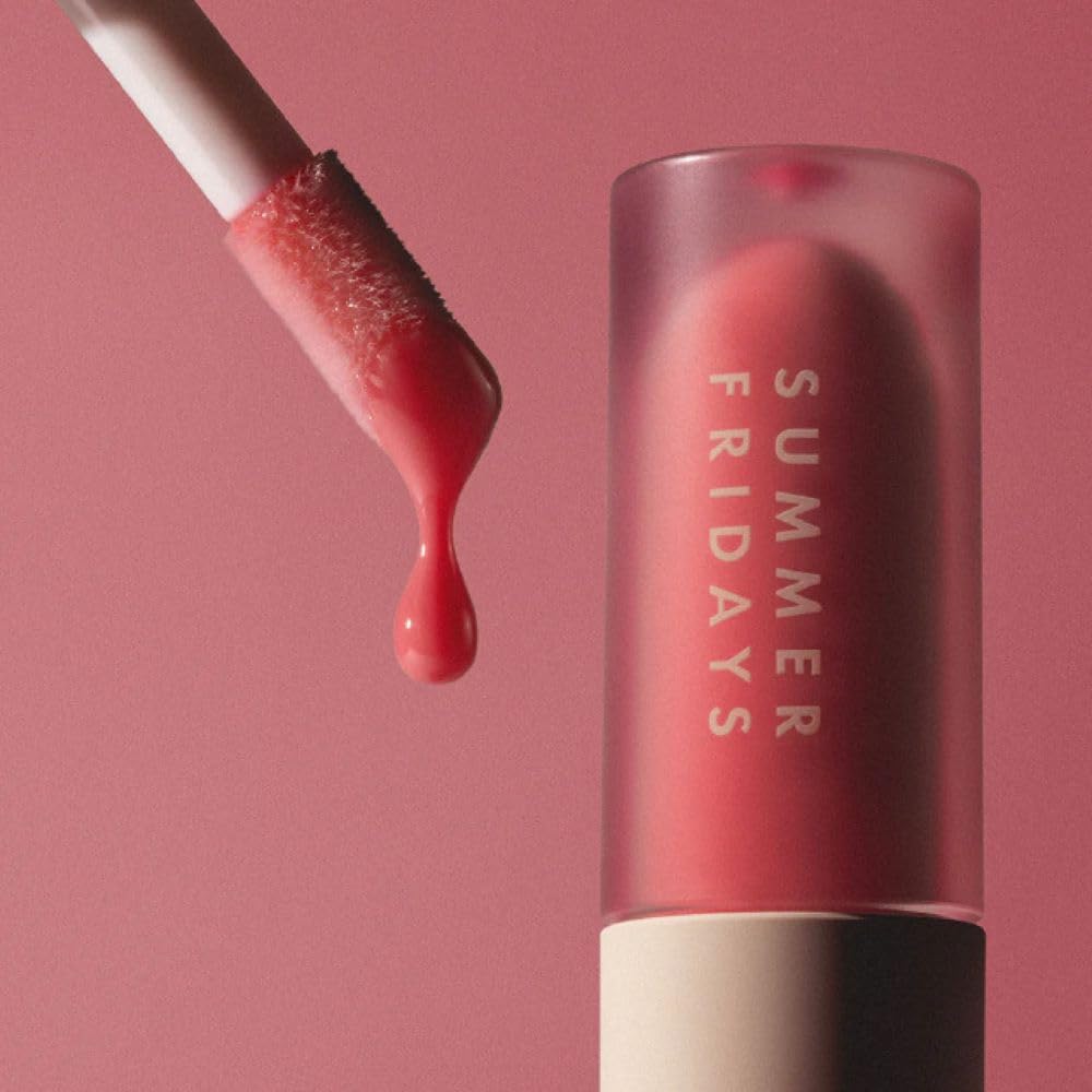 Summer Fridays Dream Lip Oil - Hydrating Tinted Lip Gloss Oil Non Sti - Summer Fridays Official Product View 6