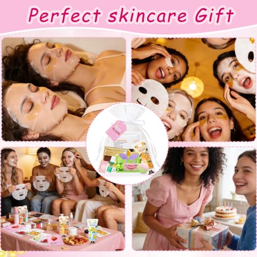 160 PCS Spa Party Supplies for Girls Women, Include Facial Mask, - Product Imagery