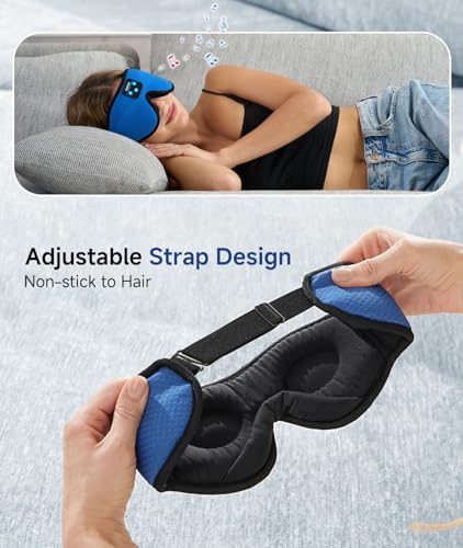 Voerou Sleep Mask Bluetooth 5.4 Headphones, Eye Masks for - Product Imagery