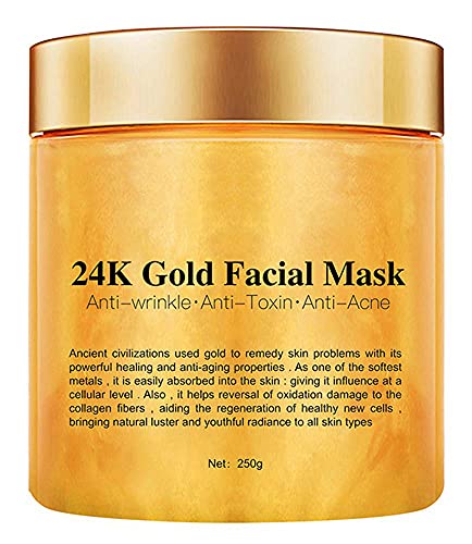 24K Gold Peel Off Face Mask, Rejuvenating Collagen Facial Mask - Product Imagery
