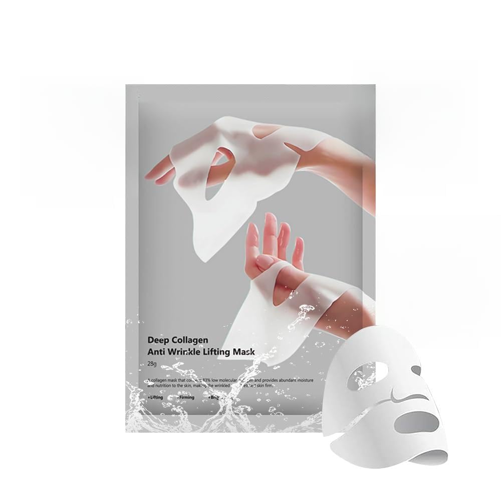 Collagen Face Mask 5 Pack, Korean Hydrating Sheet Mask for - Generic