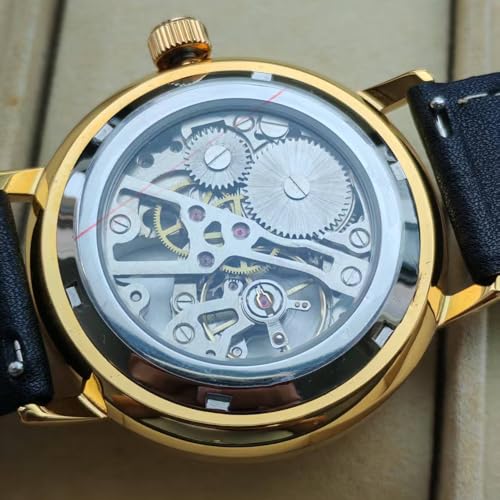 Boyarca Vintage Mechanical Watch with Domed Glass Watch Mirror - Product Imagery