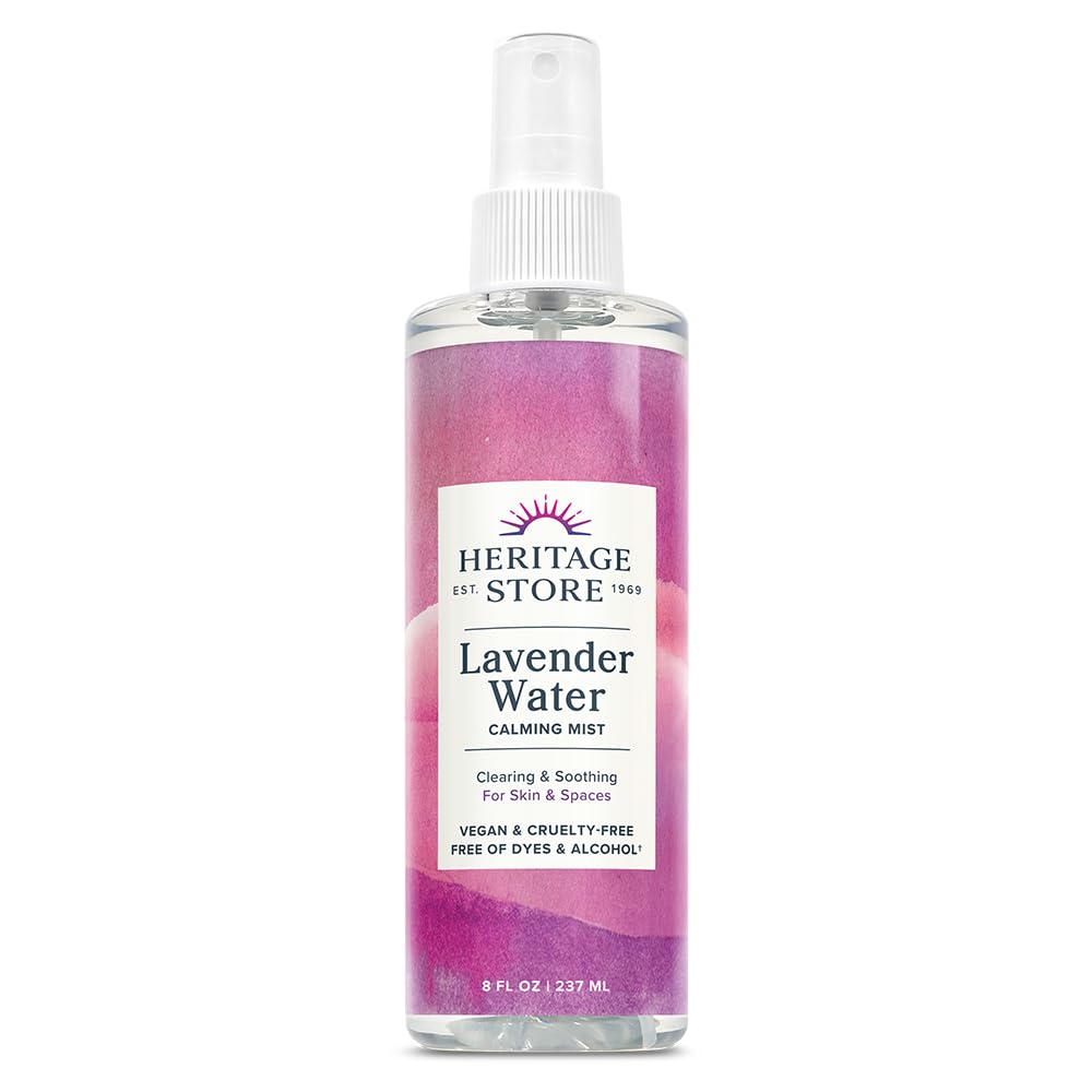 HERITAGE STORE Lavender Water Mist, Face and Body Spray, Pillow - Product Imagery