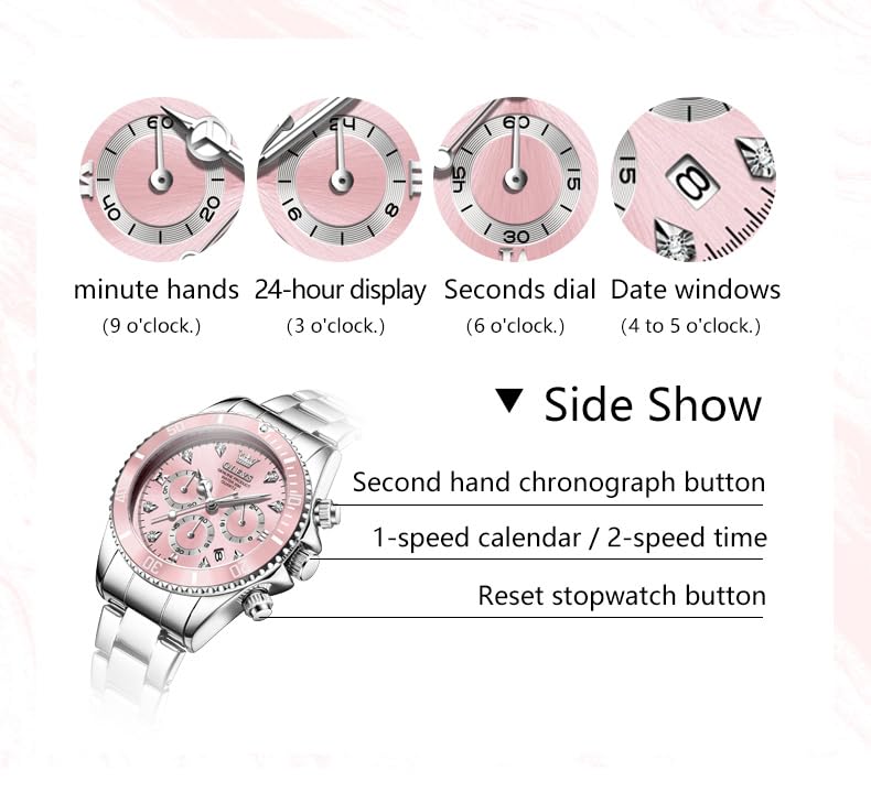 OLEVS Womens Watch Fashion Dress Diamond Female Watches for - Product Imagery