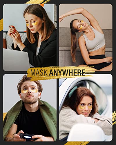 Maskiss 24k Gold Under Eye Patches (20 Pairs), eye mask, - Product Imagery