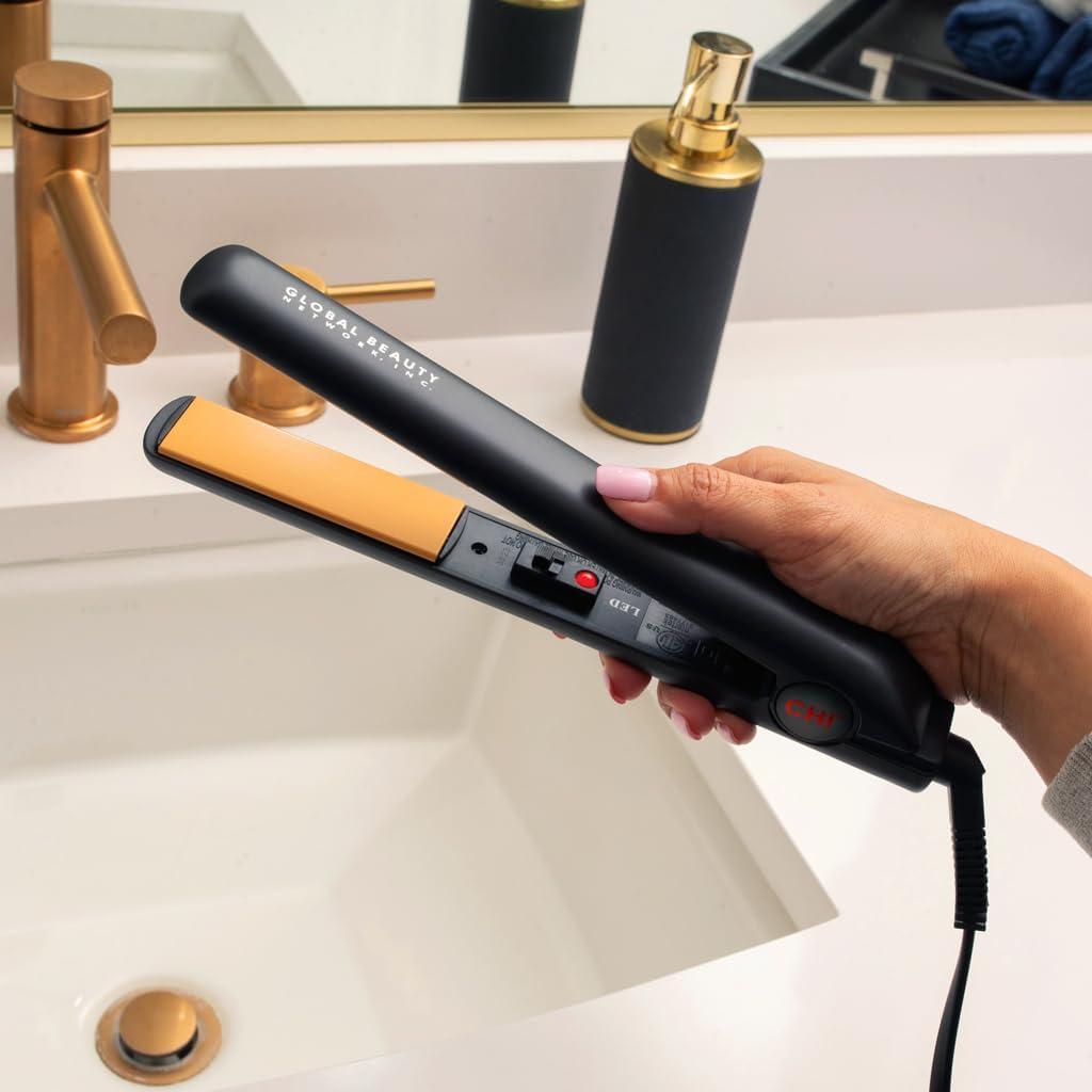 CHI Original 1-inch ceramic hair straightener flat iron for sleek hair styling, featuring advanced heat technology.