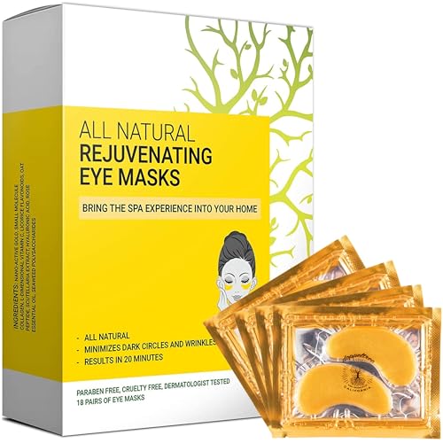 All Natural Under Eye Patches, Non-Toxic Dark Circles Treatment - Product Imagery