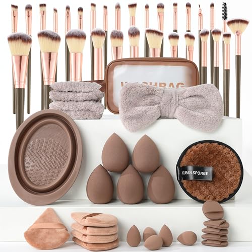 MULTIONS56PCS Makeup Brush Set with Sponge for Foundation - MULTIONS Official Imagery - 1