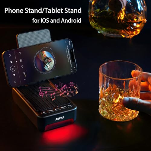 Gifts for Men Him, Cell Phone Stand with Bluetooth Speaker&Led - Product Imagery