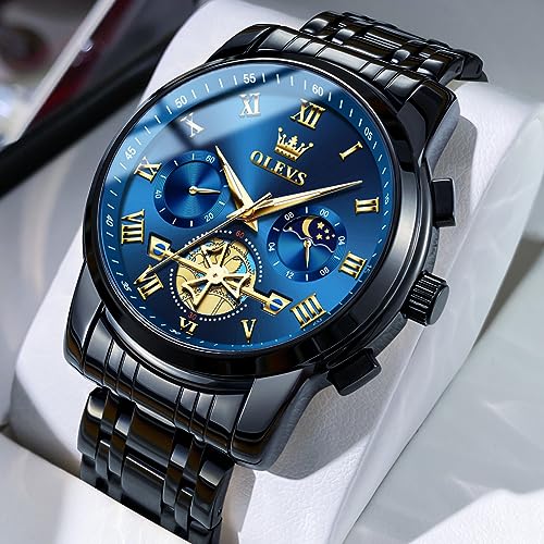 OLEVS Luxury Waterproof Big Face Stainless Steel Multifunction - Product Imagery