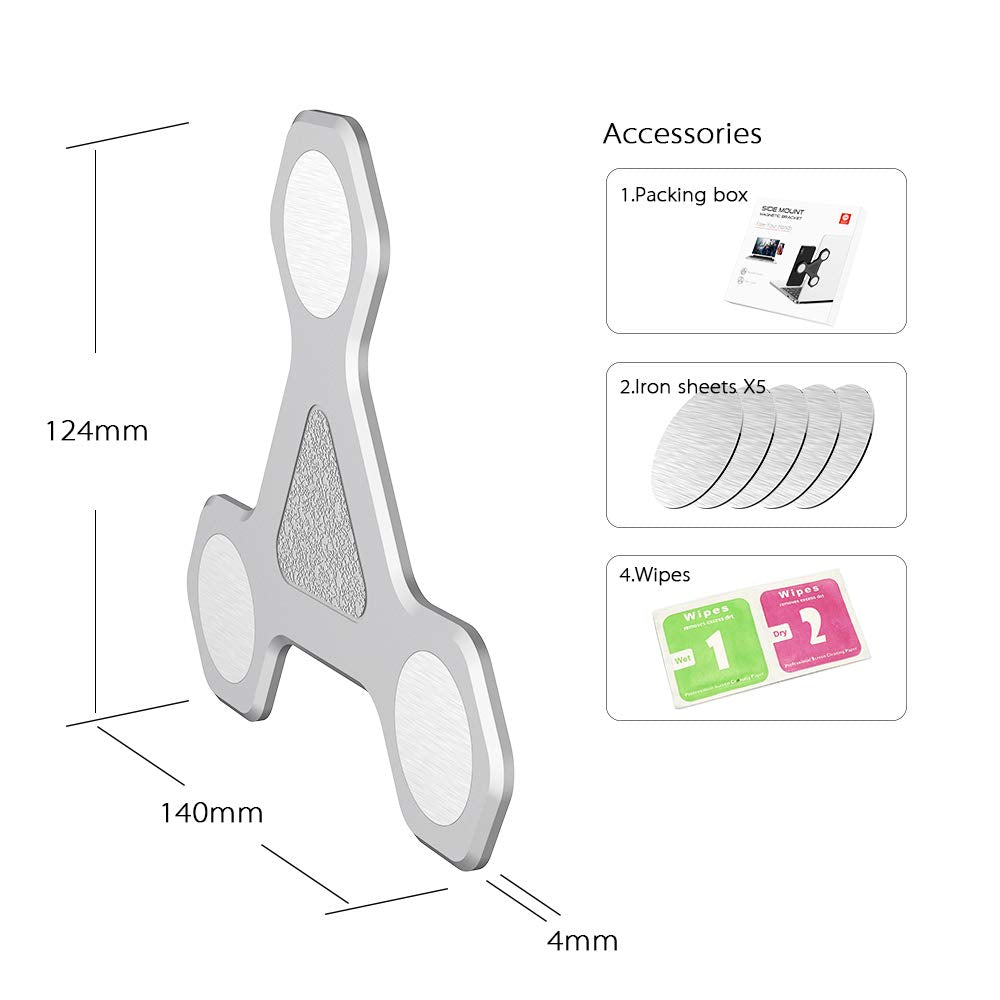 xcivi Magnetic Screen Side Phone Mount for Laptop & Monitor Screen Setup