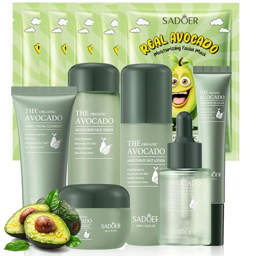 Avocado Skin Care Sets 11pcs Skin Care Gift Set with Toner - Yasovigi Official Imagery - 1