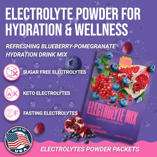 Dr. Price's Vitamins Electrolytes Powder Packets Blueberry - Product Imagery