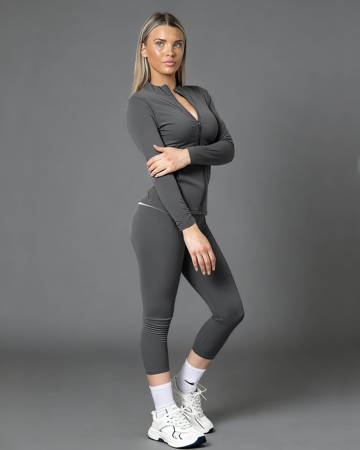 Workout Set for Women 2 Piece Gym Outfit Athletic Tracksuit - UOUA Official Imagery - 3