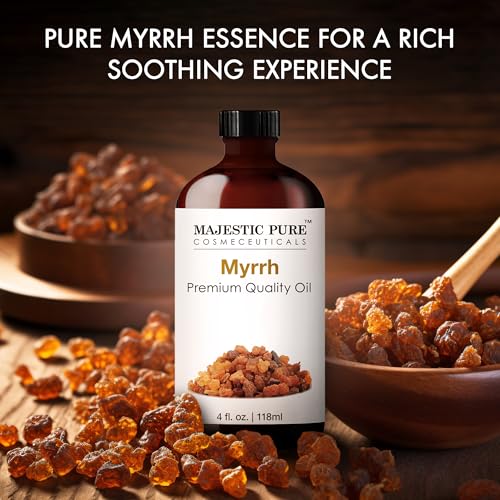 Majestic Pure Myrrh Essential Oil for Diffuser - 4 Fl Oz - Product Imagery