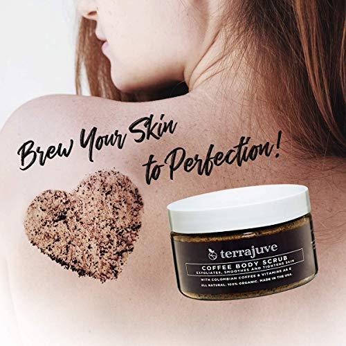 Coffee Body Scrub Exfoliator for Cellulite by Terrajuve, - Product Imagery