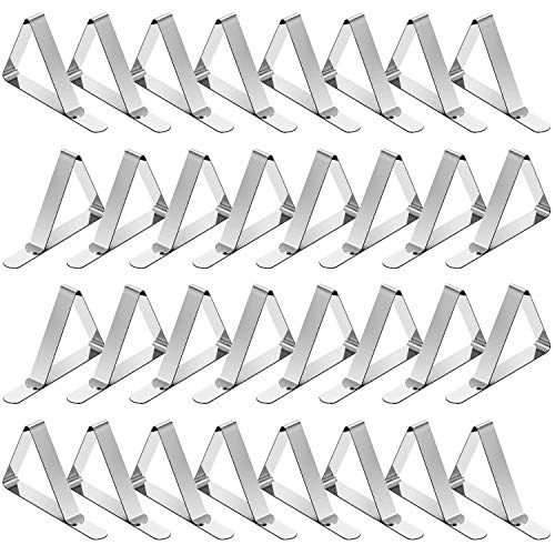 TriPole Tablecloth Clips 32 Pack Table Cloth Holder Clips for - Product Imagery